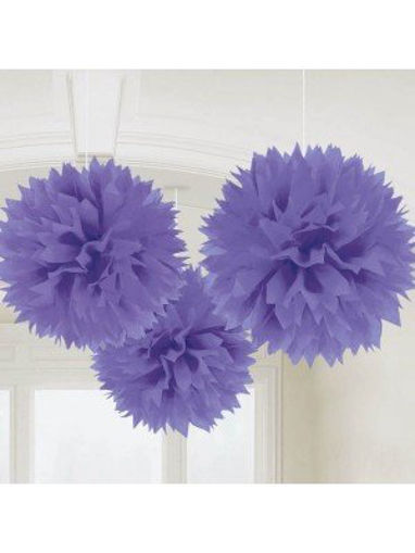 Picture of PURPLE PAPER FLUFFY- 3PK
